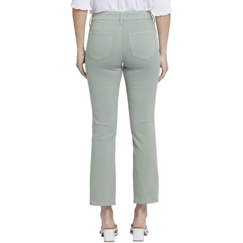 NYDJ Womens Marilyn Straight Solid Denim Ankle Jeans Green 002