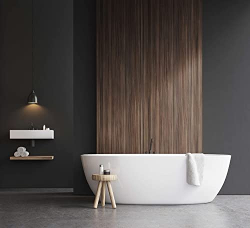 WALLando - Pared de ducha / pared posterior de baño - Revestimiento de ducha / revestimiento de pared - Aspecto de madera - Placa de plástico PVC - Smoky Cherry (250 x 100 cm)