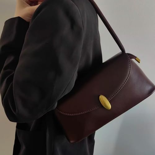 Bolso de hombro retro para mujer cuero pequeño tote miniatura 2