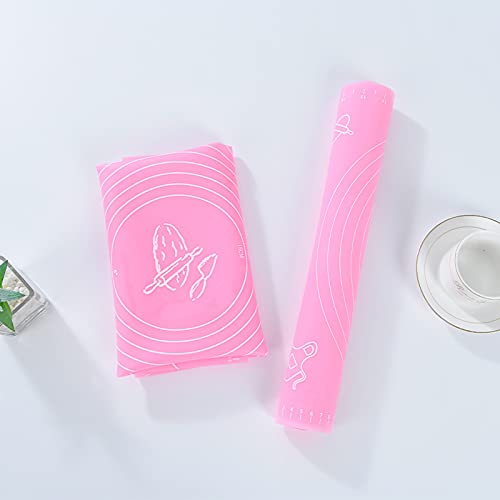 Backmatte aus lebensmittelechtem Silikon mit Antihaftbeschichtung, extra große Backmatte für Backofen mit Hochtemperatur-Teigauflage, Fondant-Gebäck-Kochwerkzeug, himmelblau, 50 x 70 cm