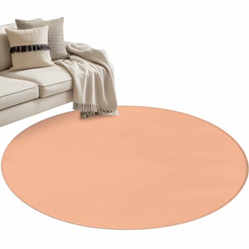 Round Area Rugs for Living Room Bedroom 3.3 ft Solid