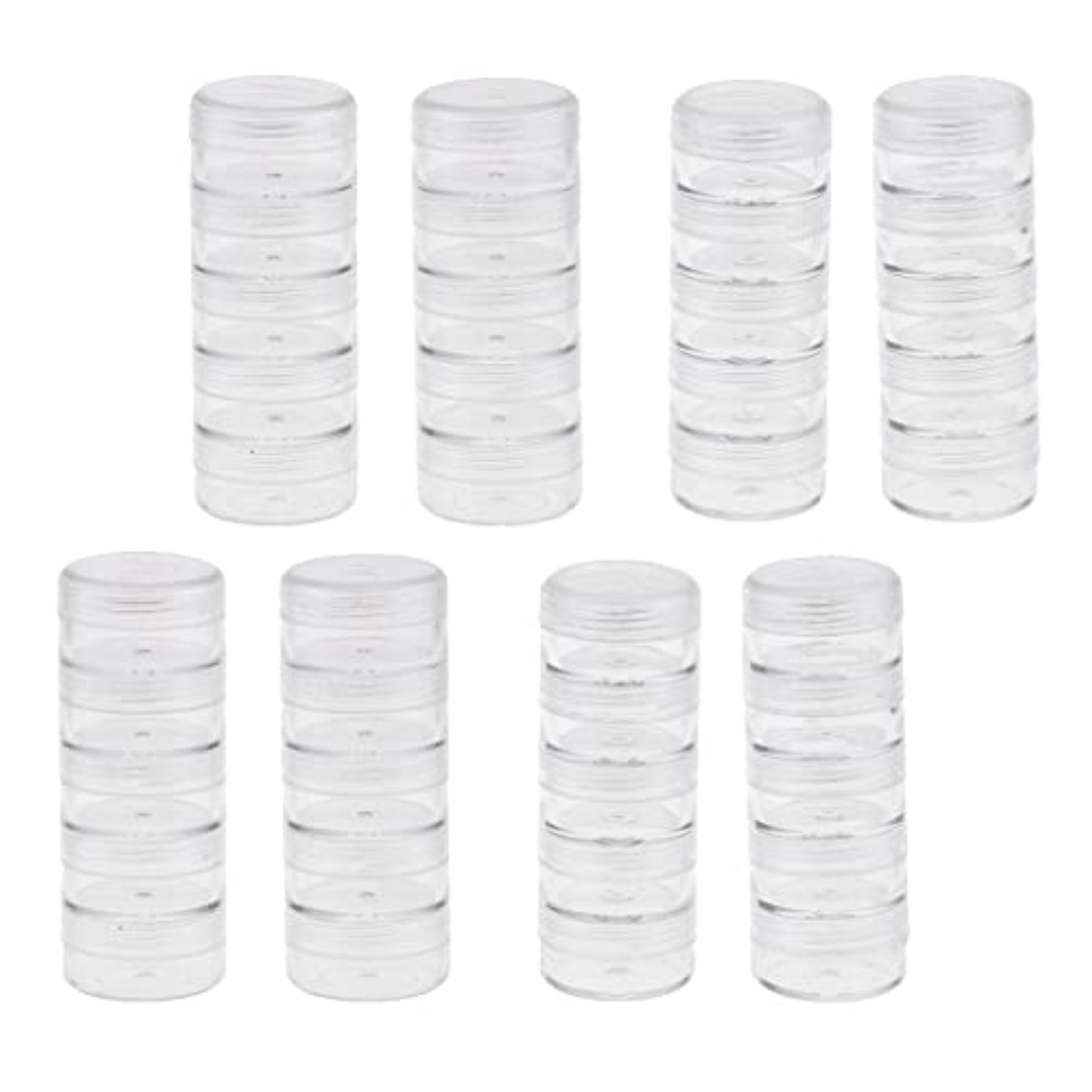 8 Set Stackable Interlocking Screw Containers Storage Box