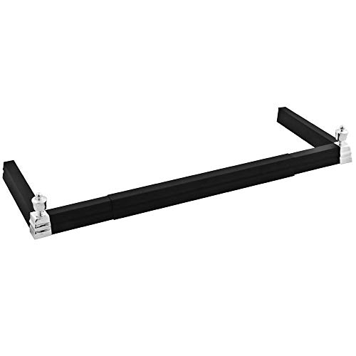 Fire Vida Verstellbarer Feuerschutzblech, Schwarz und gebürstetes Silber