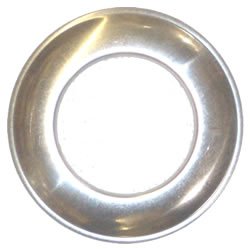 FIREFIX A110/R Fal - Rosetón, 3,5 cm de Ancho, 110 mm de diámetro, para Tubos de 0,6 mm de Grosor, Color Plateado Cover