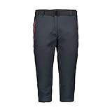 CMP Damen Outdoor Stretch Capri-Hose, Antracite-Bouganville, D44