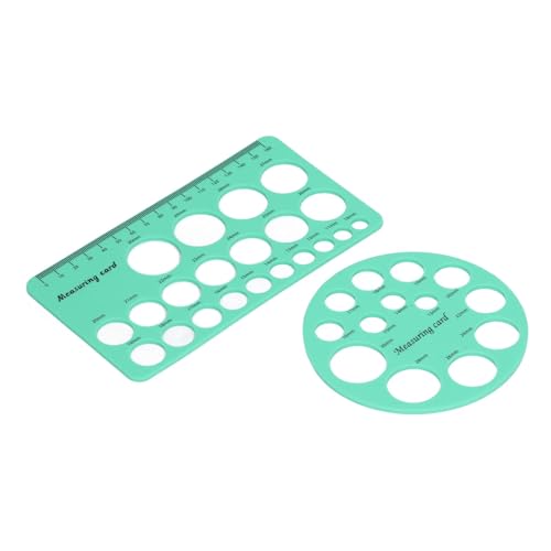 Regla elástica para medir pezones, silicona verde miniatura 2