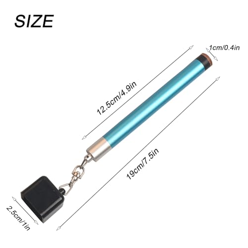 LAKE OF FIRE Square Pool Cue Chalk Holder – 2-in-1 Billiard Accessory with Pool Chalk Holder & Cue Tip Tool(Blue)