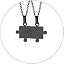 a: Square-Black-2Pcs
