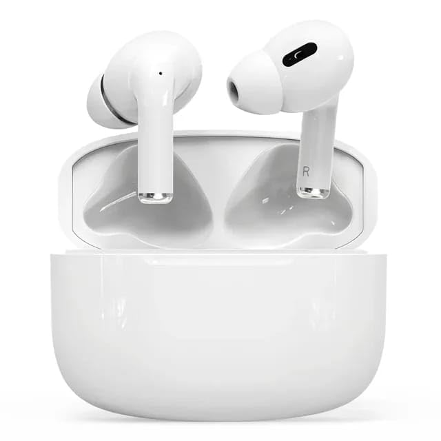 DFF Wireless Earbuds Bluetooth Earphones Air Pods Headset with Touch Control, Noise Cancelling, Built-in Microphone with Charging case for All Android Phone (White) (B0DHPBB5FM) Amazon Price History, Amazon Price Tracker