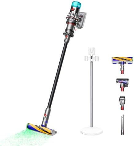 （17:00時点） Dyson(ダイソン) 掃除機 コードレス Dyson V12 Detect Slim Fluffy (SV46 FF EX) スティック ハンディクリーナー サイクロン 充電スタンド付き【光らせて、見逃さない】
