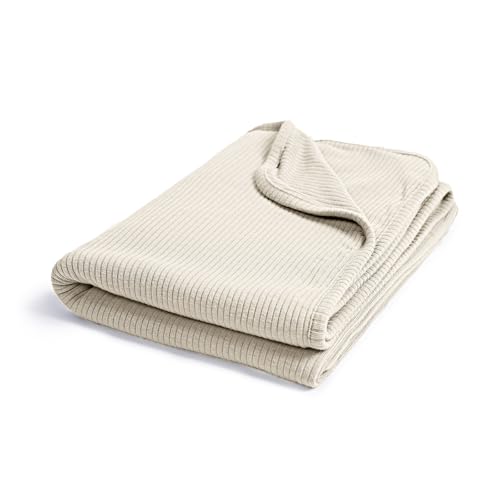 Image of BubblePanda Ultra-Soft Rayon Made from Bamboo Baby Blanket - 30x40 Inches Double-Layer Swaddle Blanket, Breathable & Hypoallergenic, Lightweight Nursing Cover, Stroller Blanket for Infants & Toddlers