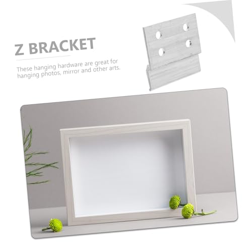 Image of 2pcs Heavy Duty French Cleat Hanger Wall Mounting Brackets z Shape for Artwork