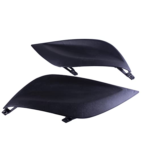 Image of Pair Fog Light Covers Compatible With Nissan Versa 2015-2019 | Insert Grille Bezel RH LH Replaces NI1039133 NI1038133 622566W80A 622576W80B