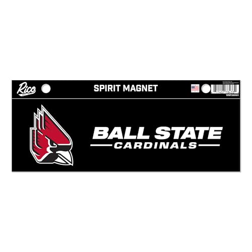 Rico Industries NCAA Ball State Cardinals 4 x 10 Team Spirit Magnet - Car, Home Décor - Refridgerator, Office, Kitchen