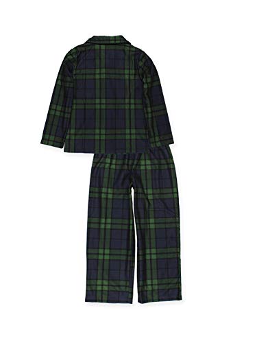 Komar Kids Big Boys Holiday Green Plaid Coat Style Pajamas Set (8, Boys Green) #TOP1