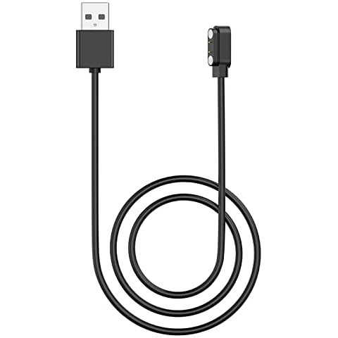 ZKCREATION W3C Smart Watch Charging Cable, 2 Pin Magnetic Suction Charger, Smart Watch Base Charger Adapter,Magnetic USB Charging Cable Cover