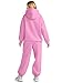 AUTOMET Sweatsuits Women 2 Piece Outfit Lounge Two Piece Sets Fall Fashion 2025 Tracksuits Oversized Sweatshirt and Sweatpants Casual Teen Girls Clothing Pink XS