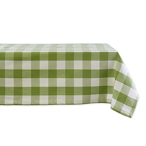 Dii Buffalo Check Collection, Classic Farmhouse Tablecloth, Tablecloth, 60X104, Antique Green #TOP2