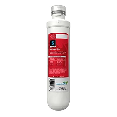 AQUATICLIFE Twist-in 5-Micron Sediment Replacement Filter Cartridge for Reverse Osmosis Deionization System RO/RODI Units