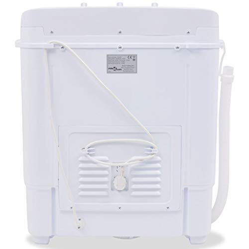 vidaXL Mini Wasmachine Dubbele Trommel 5,6 kg Was Machine Kleding Schoonmaak - Image 4