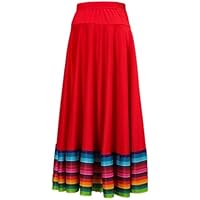 Amazon.co.jp: ダンススカート メキシコ ビッグ スイング ロング