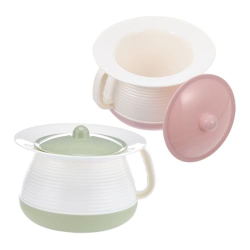 Healvian Sturdy Plastic Urinal Pots for Adults Home Use Portable Potty Cover Easy-Clean Assorted Colors