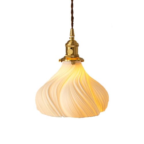 Suspension céramique E27 luminaire industriel pour salle à manger