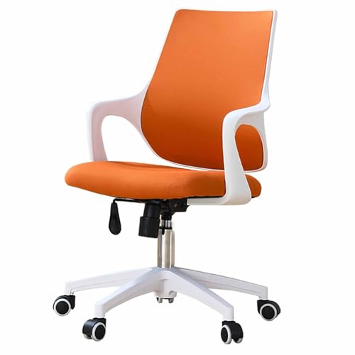 zxhrybh Silla Ordenador Ergonómica, Silla Escritorio Ejecutiva, con Respaldo Alto, Altura Ajustable, Sillas Gaming Giratorias de 360°, para Oficina y Juegos(Orange)