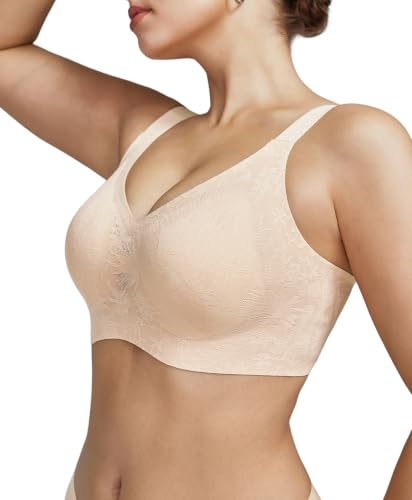 Image of Women's Wireless Minimizer Bra Full Coverage Seamless Support