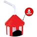 Big Top Plastic Cups with Straw,12 pack