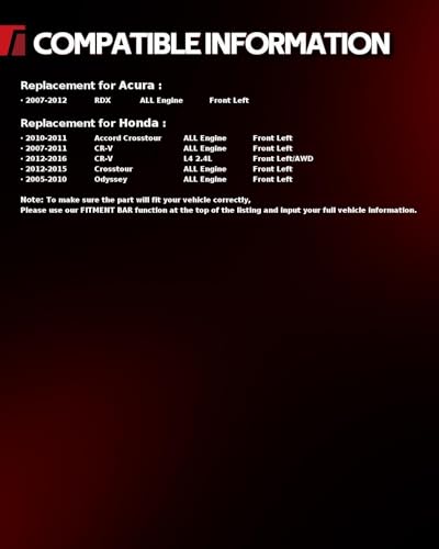 Image of Torchbeam Front Brake Caliper Left for Honda 2012-2016 CR-V 2.4L, Honda 2007-2011 CR-V, Honda 2005-2010 Odyssey, Front Left Caliper Replace # 19B2958