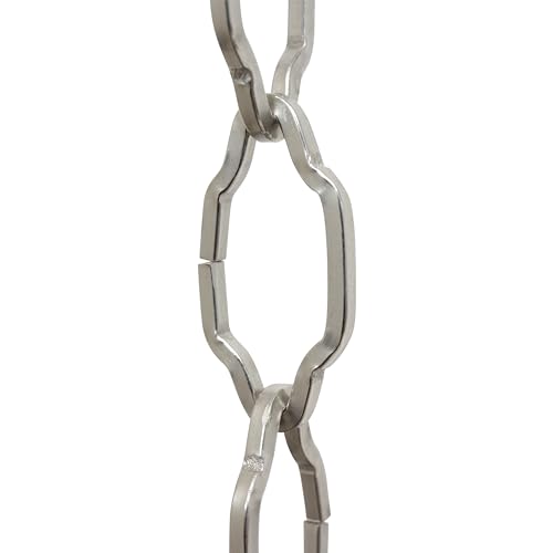 Image of RCH Hardware CH-S57-30-BN Steel Chandelier Chain, Brushed Nickel (1 Foot)