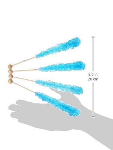 Rock Candy Sticks (Blue, 12 Count)