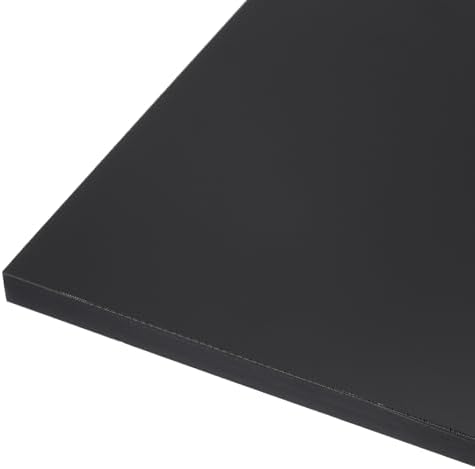 12" x 6" x 1/2" HDPE Plastic Sheet, High Density Polyethylene Sheet Cutting Board Black Solid Block, [for DIY, Home Floor]