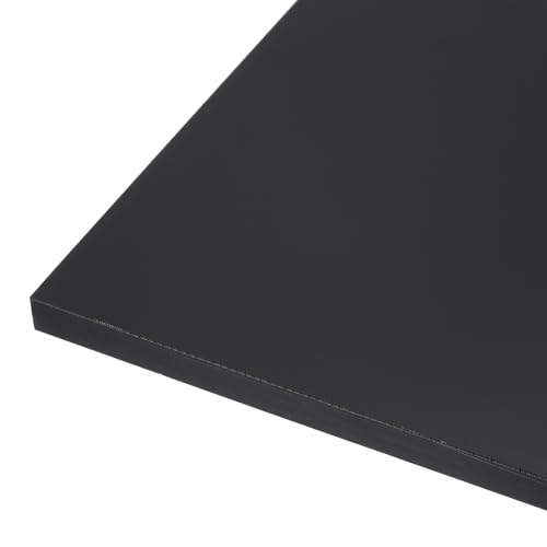 Image of 48 inch x 24 inch x 1 /2 inch HDPE Plastic Sheet, High Density Polyethylene Sheet Cutting Board Black Solid Block, [for DIY, Home Floor]