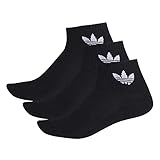 Trefoil-Logo adidas Unisex Mid Ankle Sck Socken, Schwarz, M EU