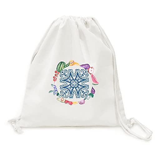 Sac en tissu pliable à sangle au marché pour fruits et légumes talavera