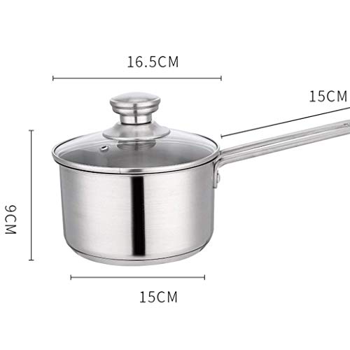 Pot en acier inoxydable épaissie, multifonctions en verre Hot Pot épaissie Double Bottom vapeur Hot Pot Wok – Image 3