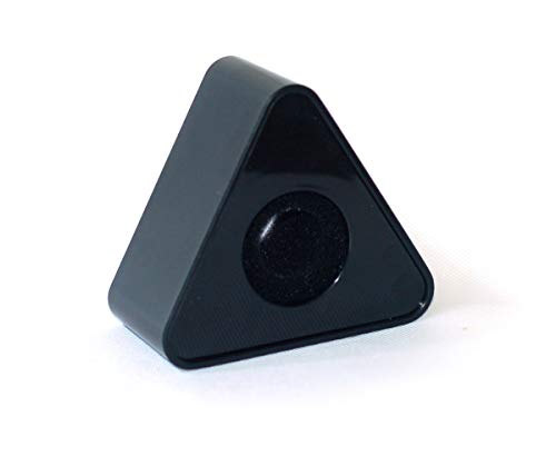 25mm-39mm Hole ABS Injection Molding Triangular Interview Mic Microphone Logo Flag Station Box for Stage Wireless Karaoke Handheld Shotgun Microphone (black)