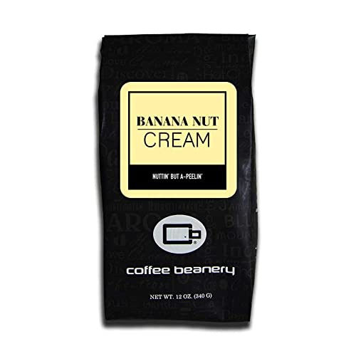 Banana Nut Cream Flavored Coffee, Specialty Arabica Coffee, Medium Roast, 12 ounce, Automatic Drip (Ground)