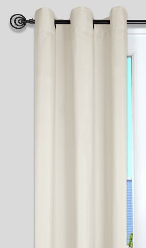 Lovely Casa R64689019 Nelson - Cortina (algodón, 135 x 240 cm), Color Blanco