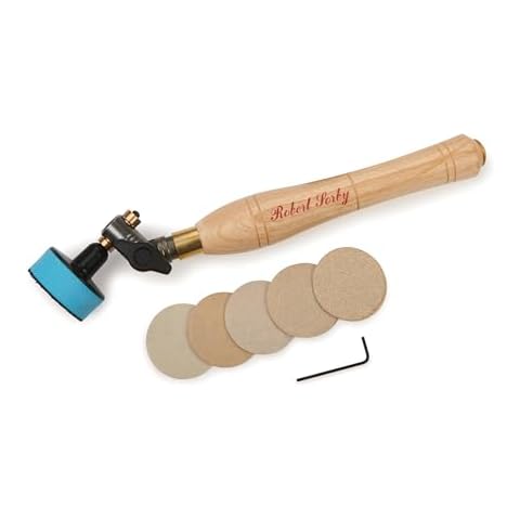 Robert Sorby H9086 Sandmaster Bowl Sanding Tool with 2” Diameter Pad 10 1/2 “ Overall Length 410 Cover