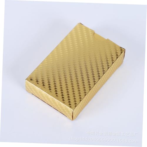 Didiseaon wasserdichte Goldfolie Poker Spielkarten Glänzend Strapazierfähiges Kunststoffmaterial Robust und Handlich für Zuhause Bar und Büro Kartenspiel für Erwachsene und Freunde – Bild 8