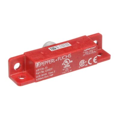 40FY26-33, Mag Field Sensor, Hall Effect, R: 7.6-19mm (41FY2), 3wire DC PNP NO, M12 Conn