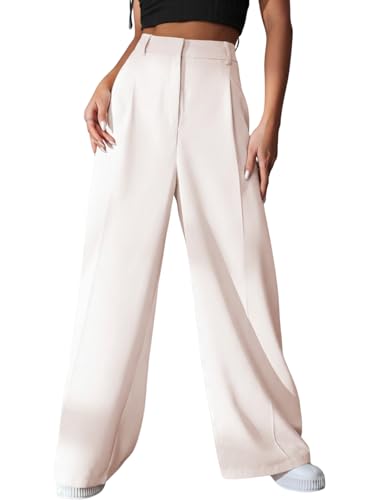Image of GRECIILOOKS Women High Rise High Waist Trousers Flared Korean Style Formal Pants| Elegant Workwear for Office, College & Events (Available in Plus Size)