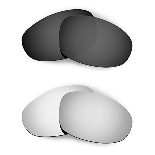 Verres de remplacement pour lunettes Oakley Juliet avec polarisation noir et titane
