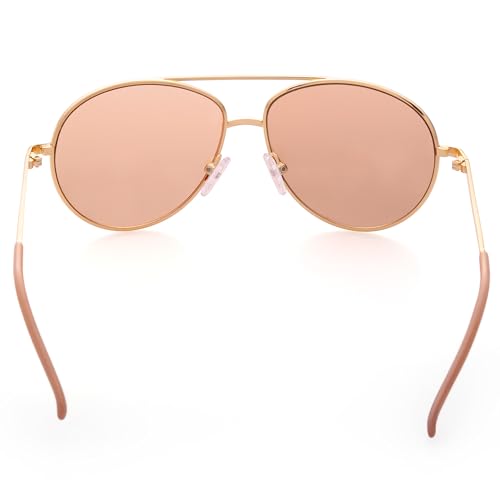 LotFancy Aviator Sunglasses for Kids Girls Boys, with Case, Children Shades Age 3-12, UV 400 Protection, Beach Essentials4