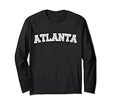 Photo Gallery t-shirt atlanta stile college retrò maglia a manica Photo Gallery t-shirt atlanta stile college retrò maglia a manica