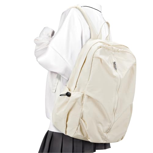 Mochila Escolar, Bolsas De Viaje Causales Para Mujer Mochila Para Computadora Portátil De 14 Pulgadas Mochila Ligera Para Adolescentes Mochila Resistente Al Agua Para Hombres Universitarios,Beige Mochila Escolar, Bolsas De Viaje Causales Para Mujer Mochila Para Computadora Portátil De 14 Pulgadas Mochila Ligera Para Adolescentes Mochila Resistente Al Agua Para Hombres Universitarios,Beige
