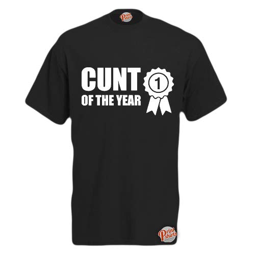 Brook Hi Vis Uk Men's Black Cunt Of The Year! Funny T-Shirt Small